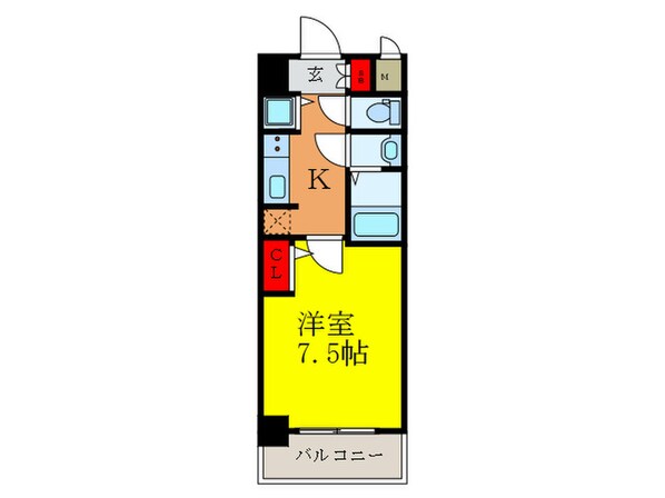 S-RESIDENCE江坂Eminenceの物件間取画像